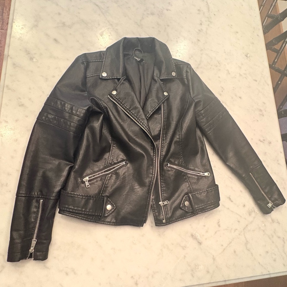 Baccini Black Leather Jacket - image 1